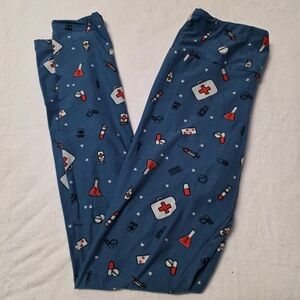 LuLaRoe Nurse Print Leggings